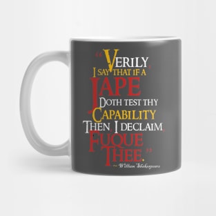 Fuque Thee For Shakespeareans Mug